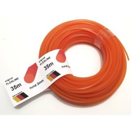 Mähfaden rund orange 2,0mm x 35m Nylonfaden passend für Stihl Husqvarna Dolmar und andere Hersteller